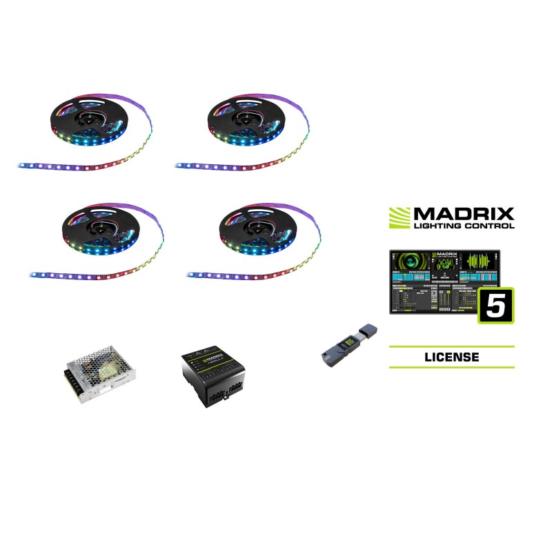 EUROLITE Set Pixel Strip RGB incl. Madrix Start